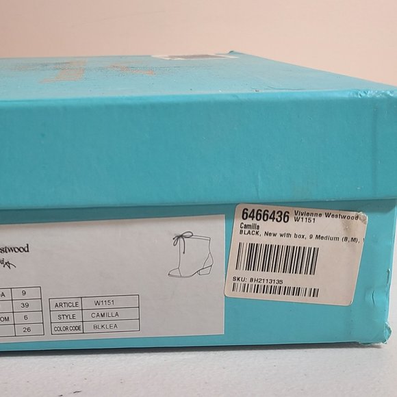 NWB Vivienne Westwood Black Sandals Runway Women Sz 9 See Photos MSRP 500+ - Picture 7 of 8